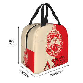 Generic Sorority insulated tote with a spacious main compartment for meals.