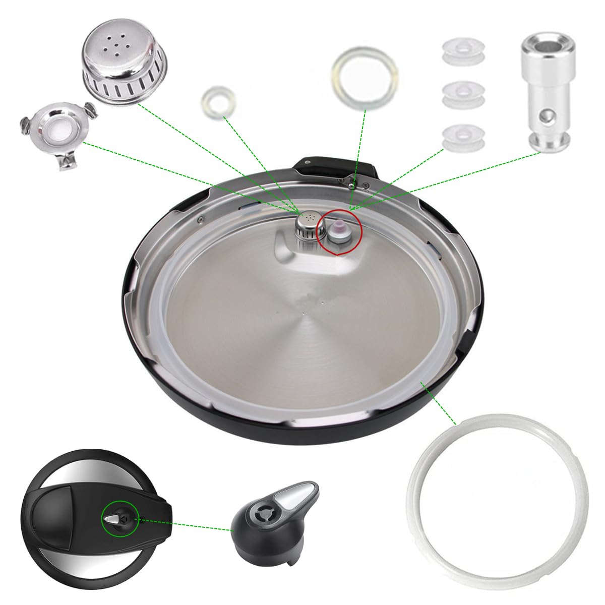 Generic IP-Lux float valve gasket provides extra leak protection during cycles