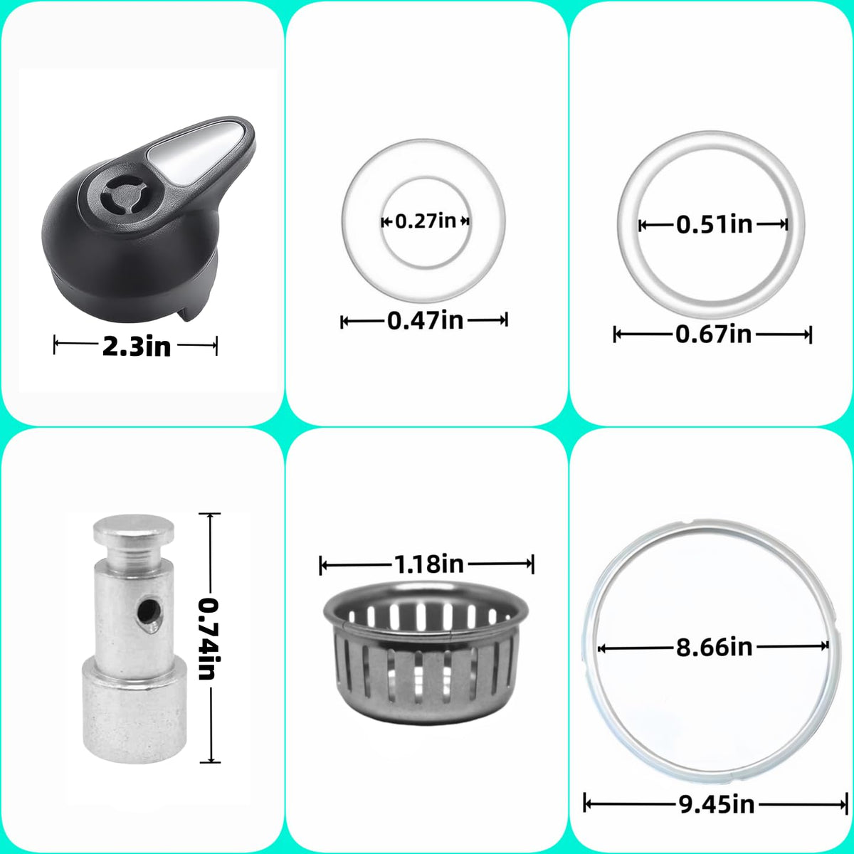 Generic IP-Lux sealing ring delivers a tight seal for consistent cooking results