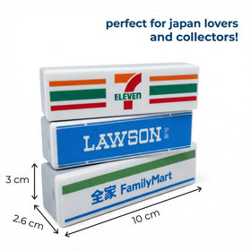 Generic Konbini storefront magnet design adds charm to any metal surface.