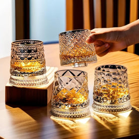 Generic lead-free crystal tumbler delivers clear clarity for daily use.
