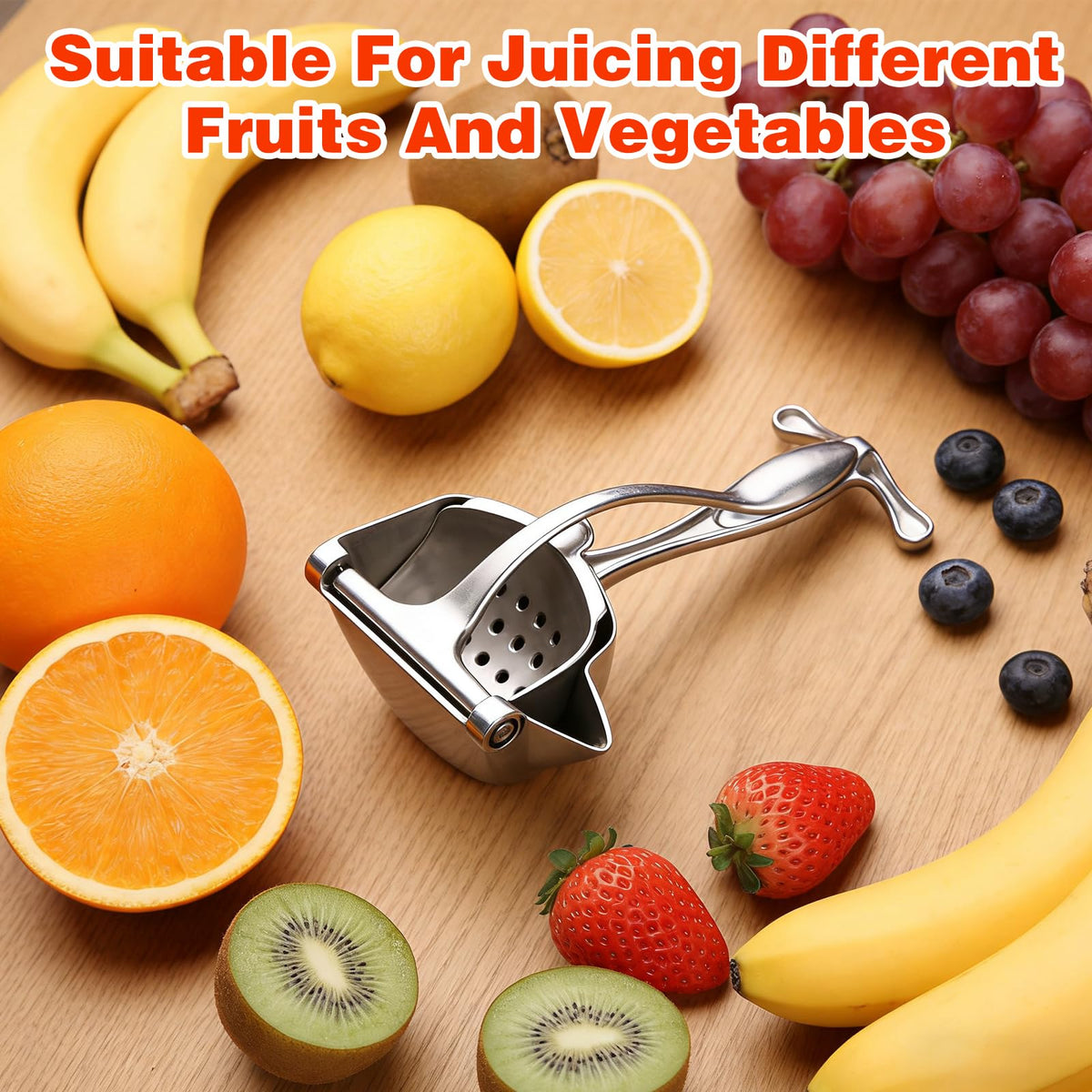 Generic Manual Juicer compact design fits small kitchens and easy storage.