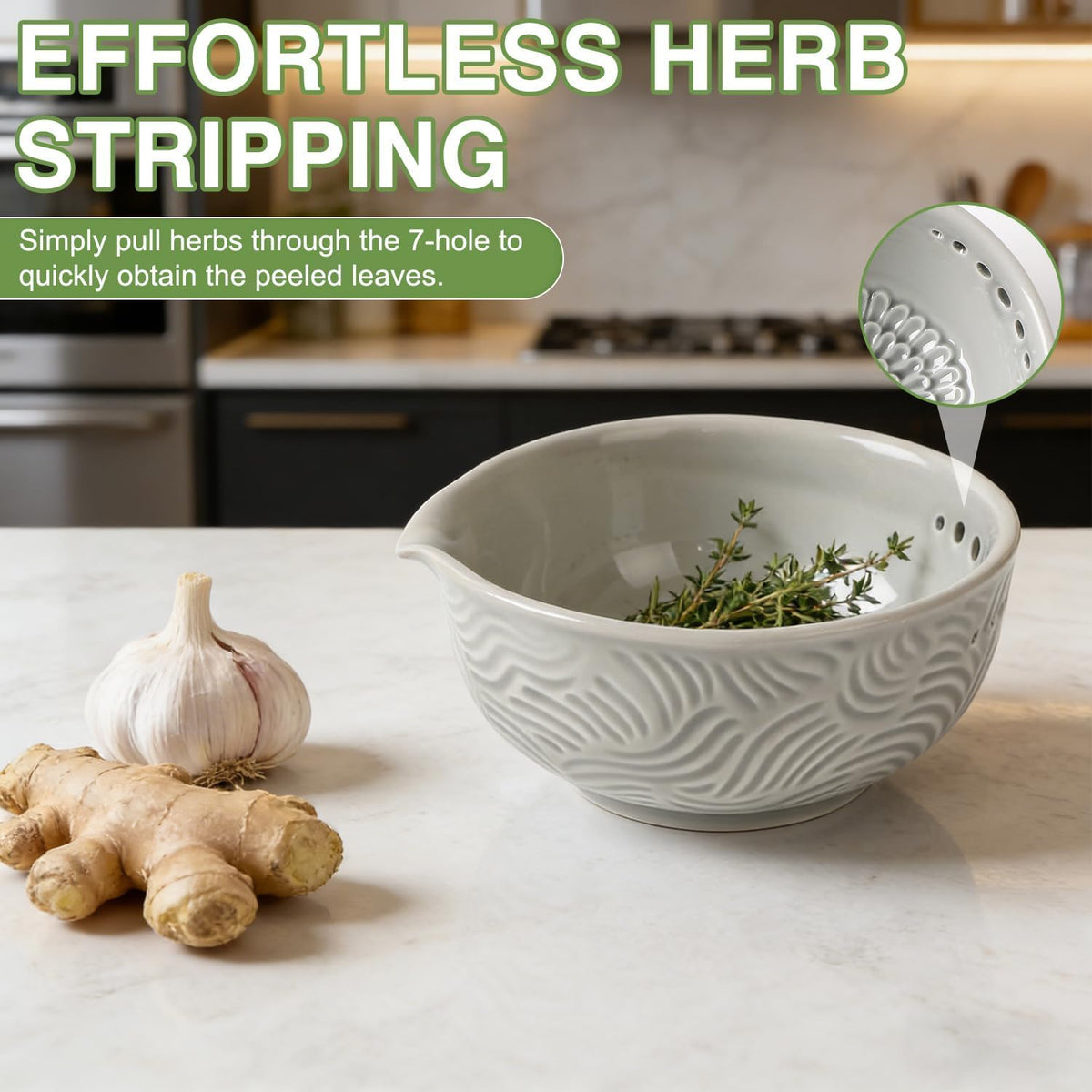 Generic minimalist design fits modern kitchens while reducing tool clutter.
