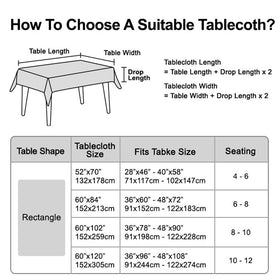 Generic Modern Minimalist Tablecloth on indoor table decor.