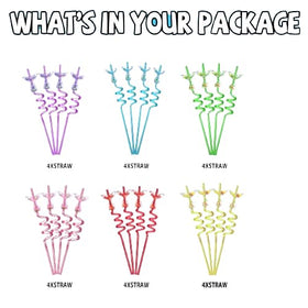 Generic multi-color mermaid-straws offer vibrant options for kids and adults.