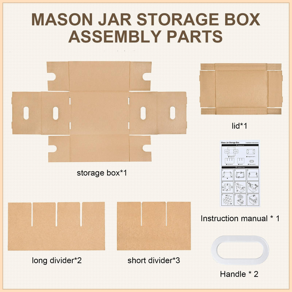 Fits Regular and Wide Mouth 32 oz Mason Jars securely for easy access.