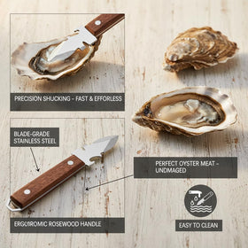 Generic Oyster Shucker Level 5 gloves protect hands during shelling.