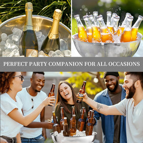 Generic party scene with guests using the ice bucket.