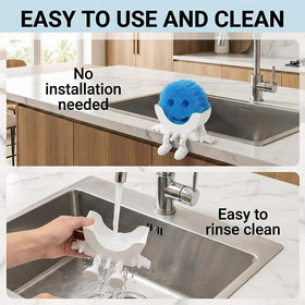 Generic PLA renewable material sponge holder for eco-friendly kitchen space.
