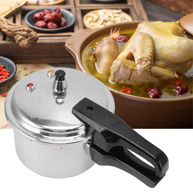 Generic pressure pot with magnetic base enables induction cooking for quick weeknights.