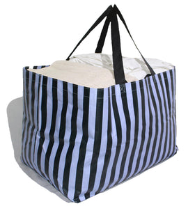 Generic reusable shopping bags front view showing extra-large capacity