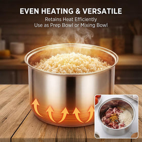 Generic inner pot – easy cleanup and reliable performance after cooking.