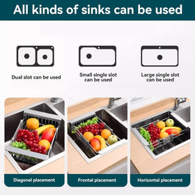 Generic rust-resistant stainless steel construction ensures long-lasting kitchen performance.