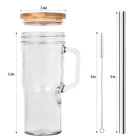 Generic secure packaging ensures safe delivery of the glass cup set.