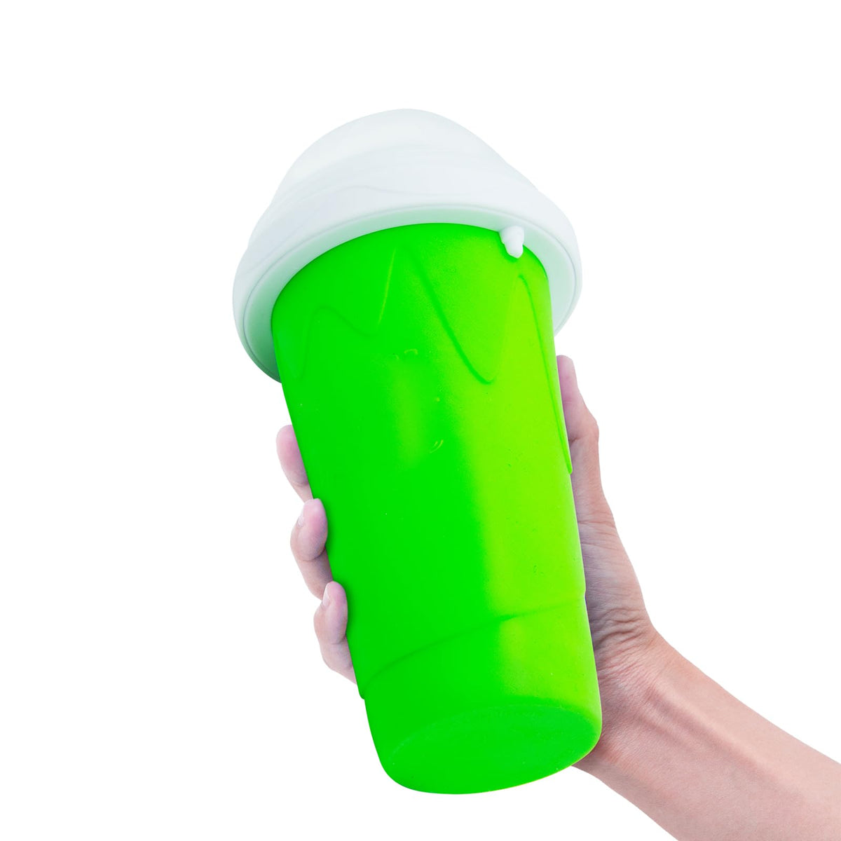 Generic Slushy Cup holds 11 oz for single servings.