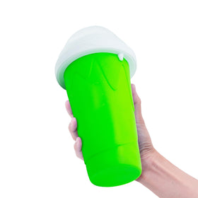 Generic Slushy Cup holds 11 oz for single servings.