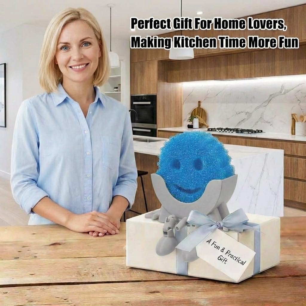 Generic Hanging Sponge Holder with Drainage, compact shelf-friendly design.