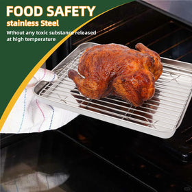 Generic 16-inch stainless steel baking sheet with large capacity for batches.