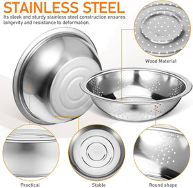 Generic dishwasher-safe stainless steel construction for simple cleaning.