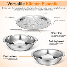 Generic stackable design keeps the kitchen neat when not in use.