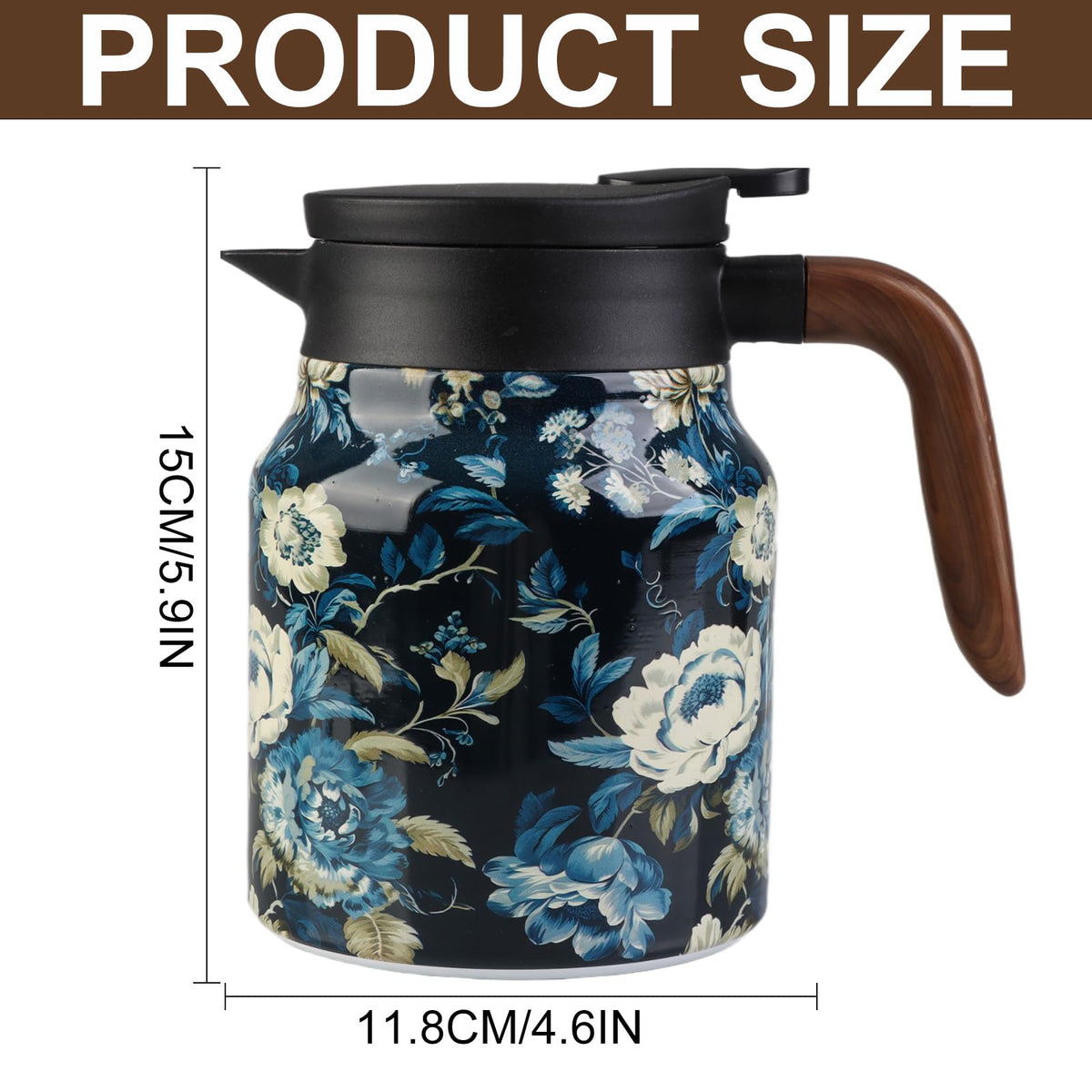 Generic travel-friendly tea pot with storage bag—perfect for picnics or the office.