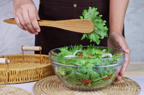 Generic Teak Wood Toast Tongs for pasta serving with neat precision.