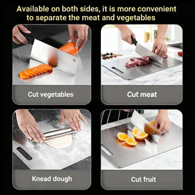 Generic titanium cutting board dishwasher-safe surface for easy cleanup