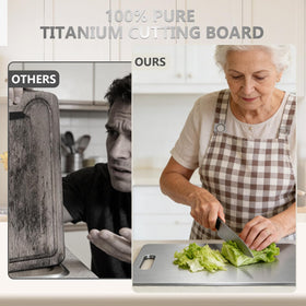 Generic Titanium Cutting Board Set of 3 dishwasher-safe for busy kitchens