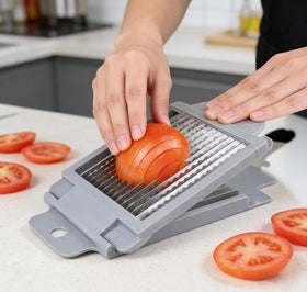 Generic Tomato Slicer safety features with protective guard
