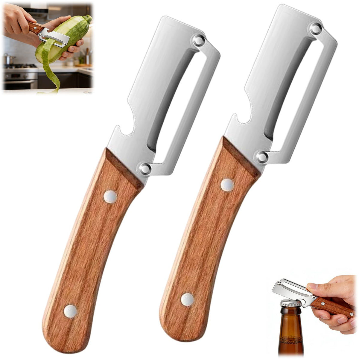 Generic vegetable peeler with storage box for tidy peeling.