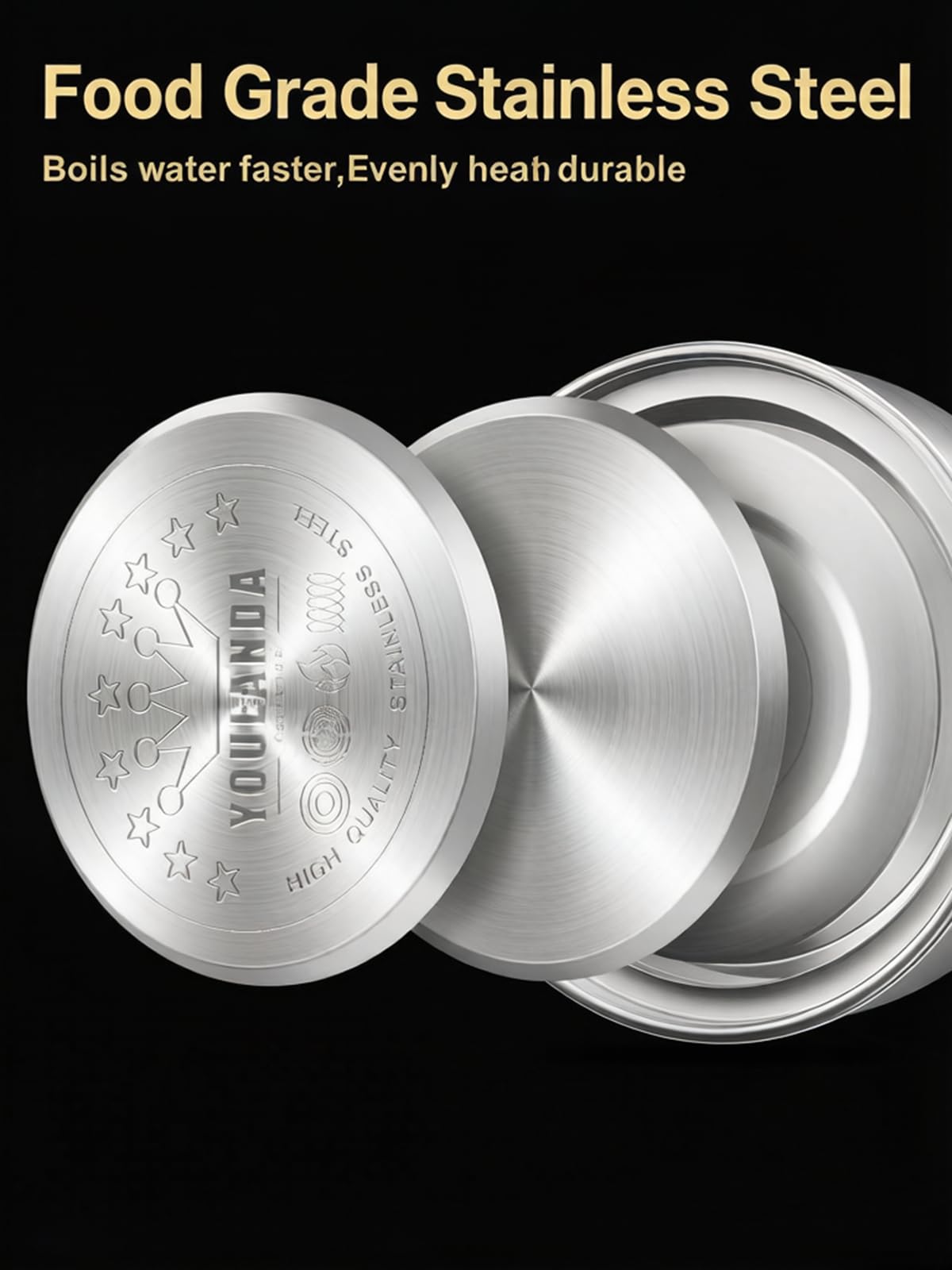 Generic Whistling Tea Kettle stove-top design for easy heating on any cooktop.