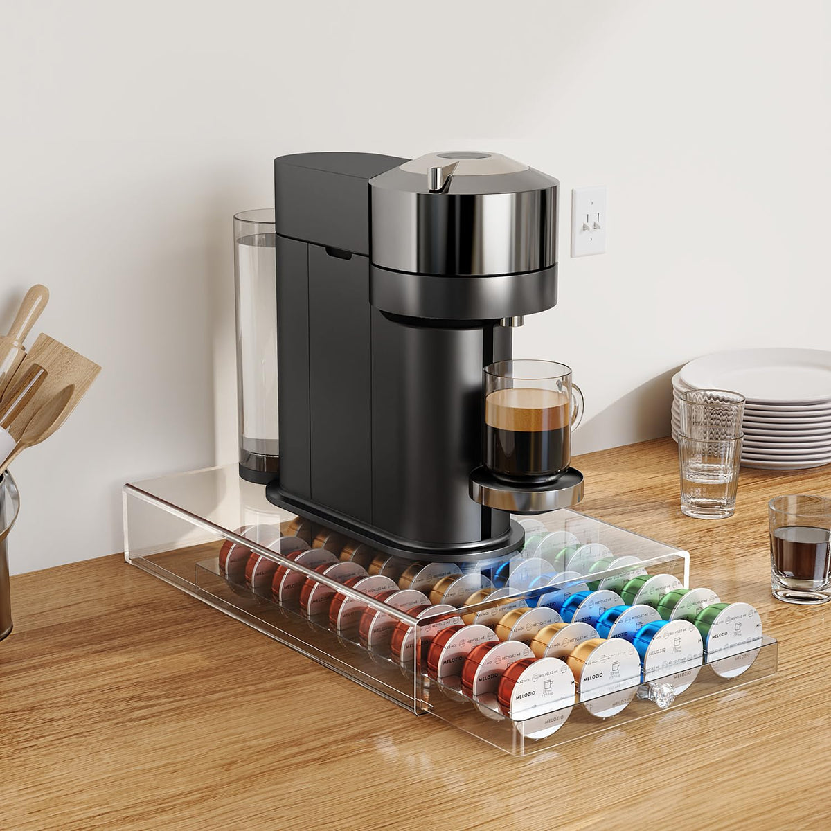 Genew 40-pod storage slots keep your coffee organized and mess-free