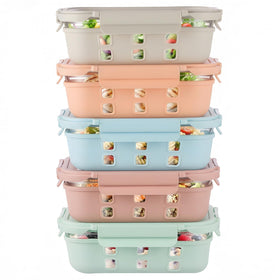 Genicook glass meal prep container 4.4 cup for weekly lunches