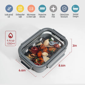 GENICOOK bento lunch box set keeps portions organized during busy days