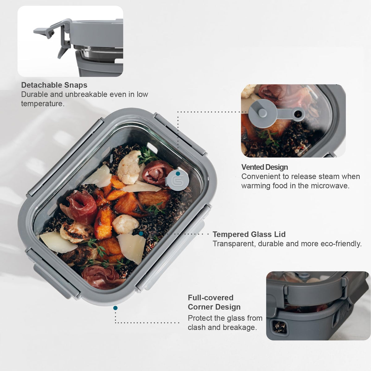 GENICOOK silicone sleeve in colors protects containers and eases handling
