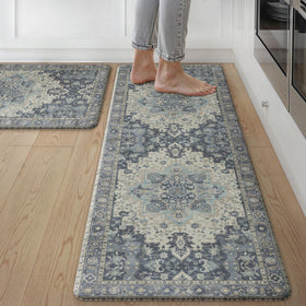 GENIMO kitchen mats 2pc set offer cushioned comfort for long cooking sessions.