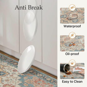 GENIMO non-slip backing prevents slips on tile or wood floors.
