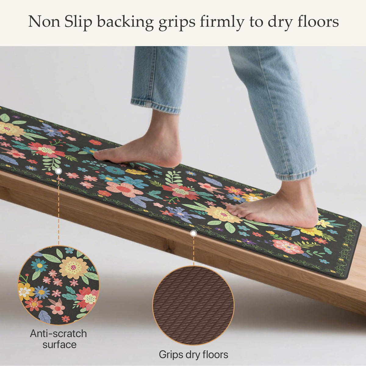 GENIMO mats are versatile for office, laundry, and entryway use with farmhouse charm.