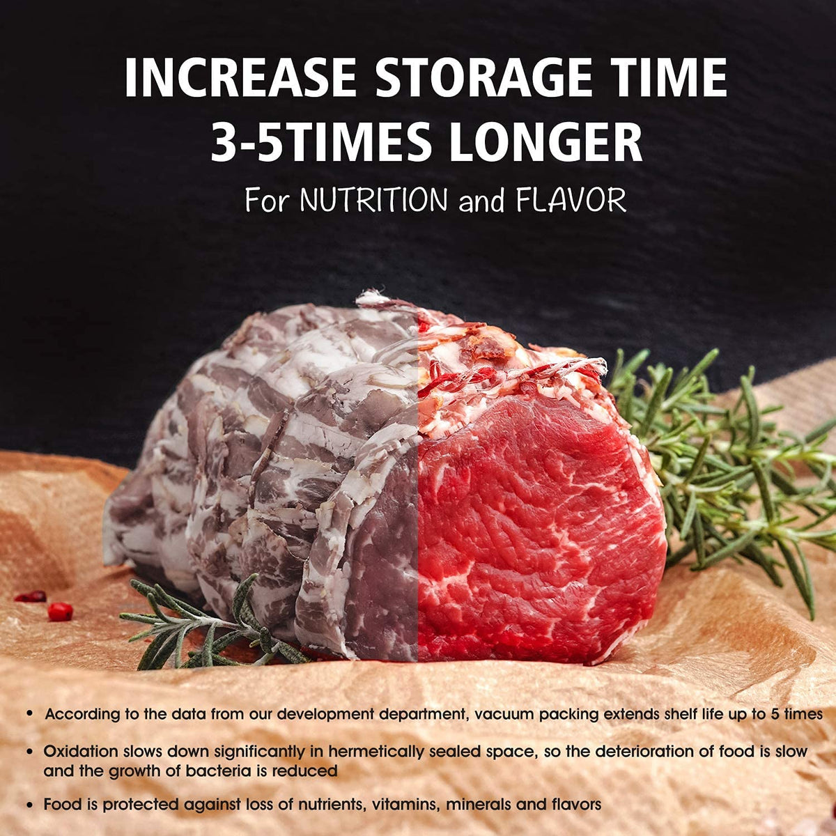 Geniusidea BPA-free, multi-layer bags for fresh food storage.