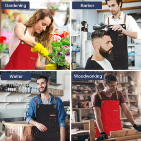 Genixart cross-back design reduces neck strain during busy shifts.