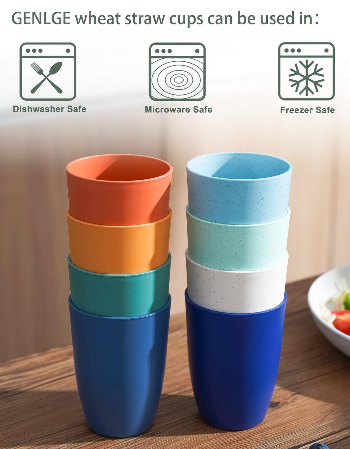 GENLGE BPA-free cups for safe everyday drinking