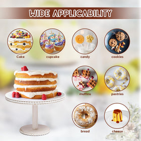 GENMOUS & CO white wedding party cake stand suits weddings and baby showers.