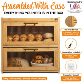 Gennua box features ventilation holes to maintain bread texture.