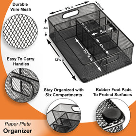 Gennua Kitchen thick iron mesh construction ensures durable, long-lasting kitchen organization.