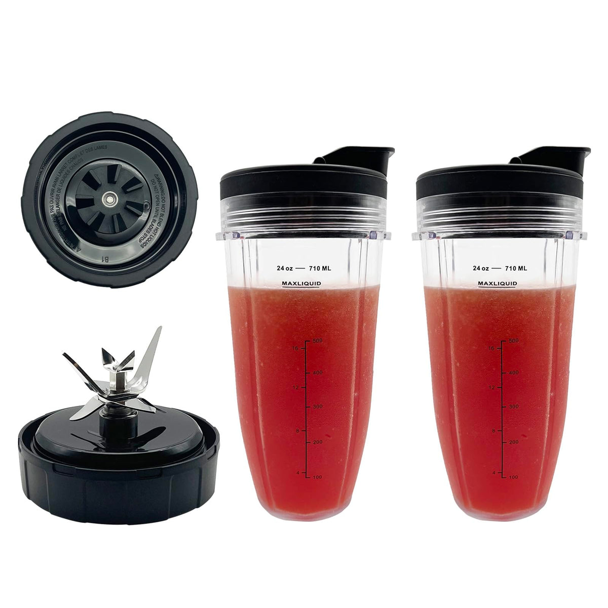 GENQORN 24oz tall cups for sturdy smoothie servings.