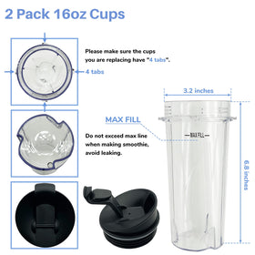 GENQORN compatible with Nutri Ninja QB3000 series models