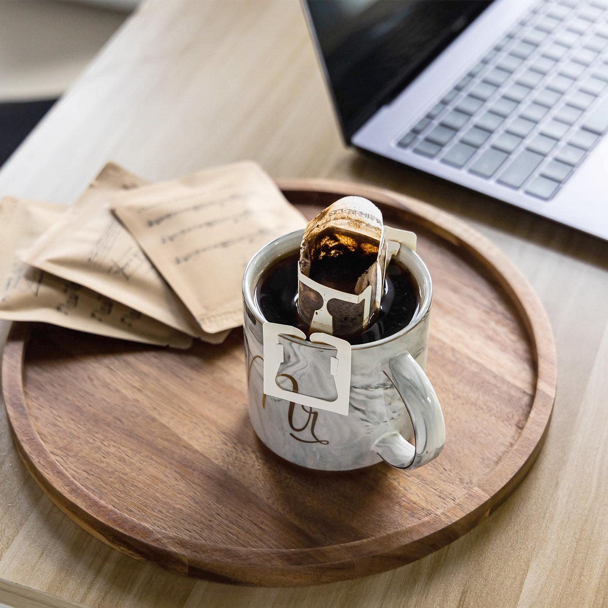 GENRICE wood grain tray highlights unique patterns for stylish decor