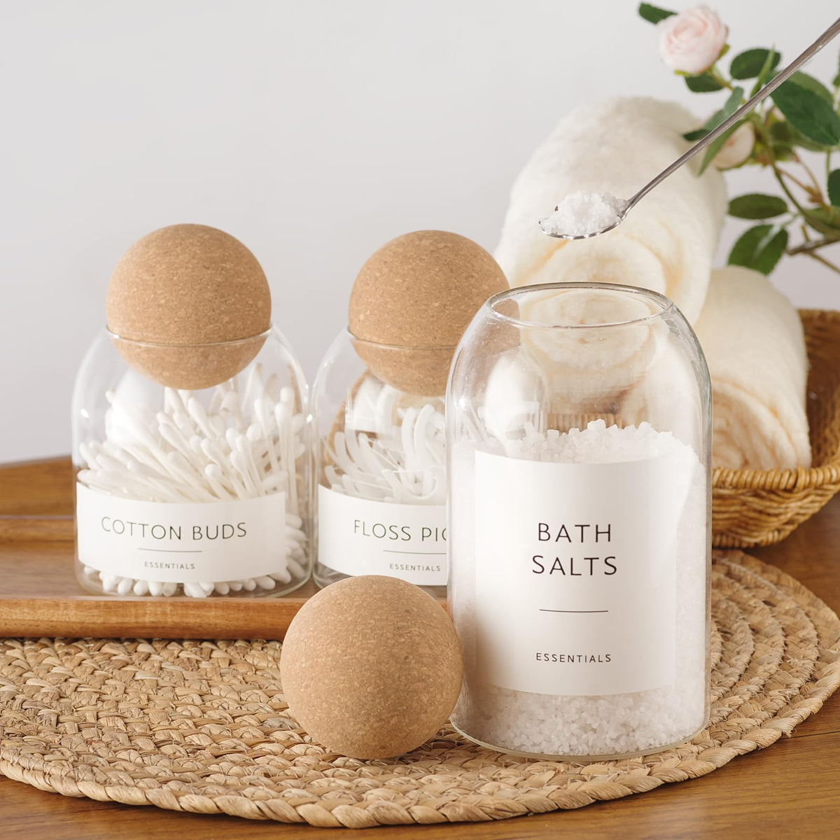 GENSTEUO borosilicate glass jars for durable, heat-resistant storage.