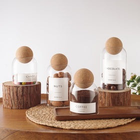 GENSTEUO elegant display for coffee bar or kitchen decor.