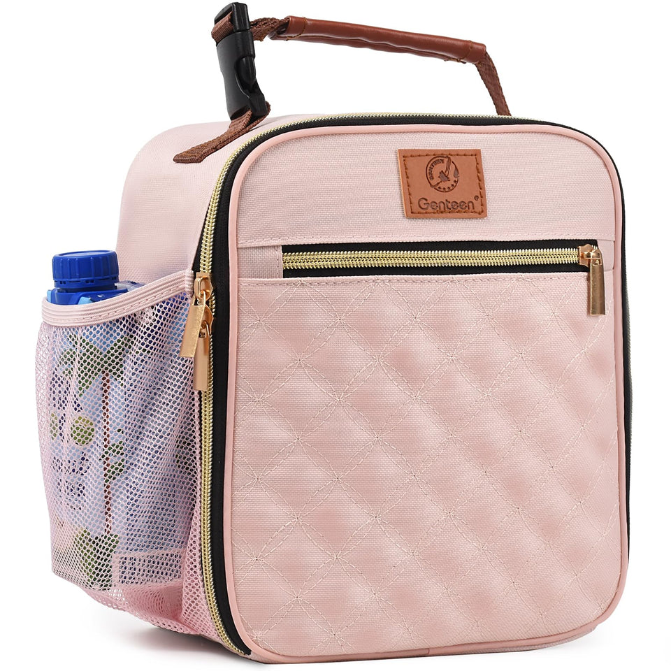 Genteen insulated lunch box keeps meals fresh for hours at work or school.